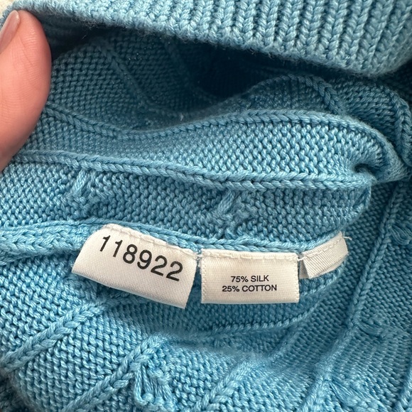 Classic Ann Taylor Silk Cable Sweater - Vintage - Picture 5 of 5